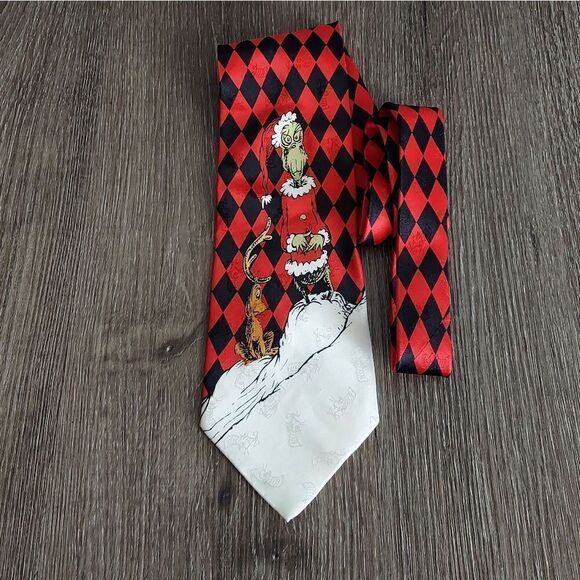 The Grinch and Max Christmas Necktie by Dr Seuss The Grinch That Stole Christmas - Picture 1 of 4
